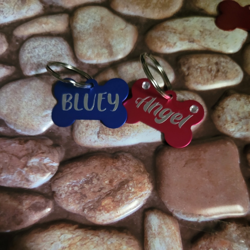 Dog name tags